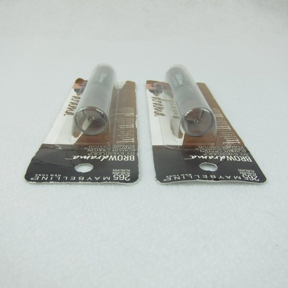 Maybelline Brow Drama Pomade Crayons Auburn #265 Set of 2 NEW IN PACKAGE - Picture 7 of 9
